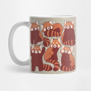 Cute red panda illustration Mug